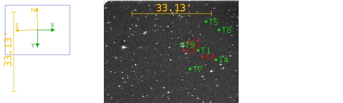 Mapka - WASP-43, JD 2460016.73867