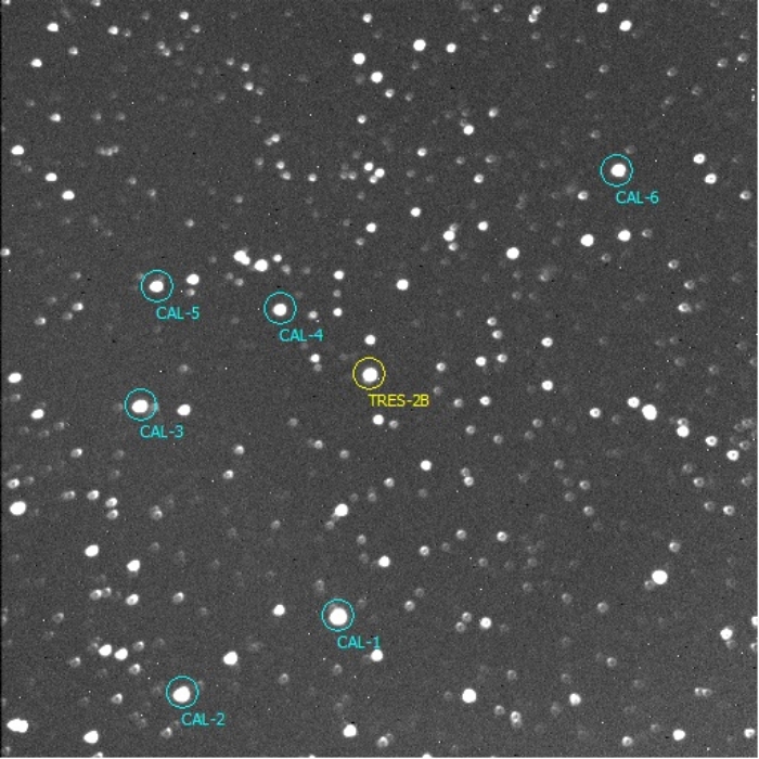 Mapka - TrES-2, JD 2460052.58057