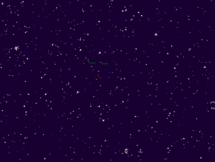 Mapka - TOI-4145 A, JD 2460056.31313