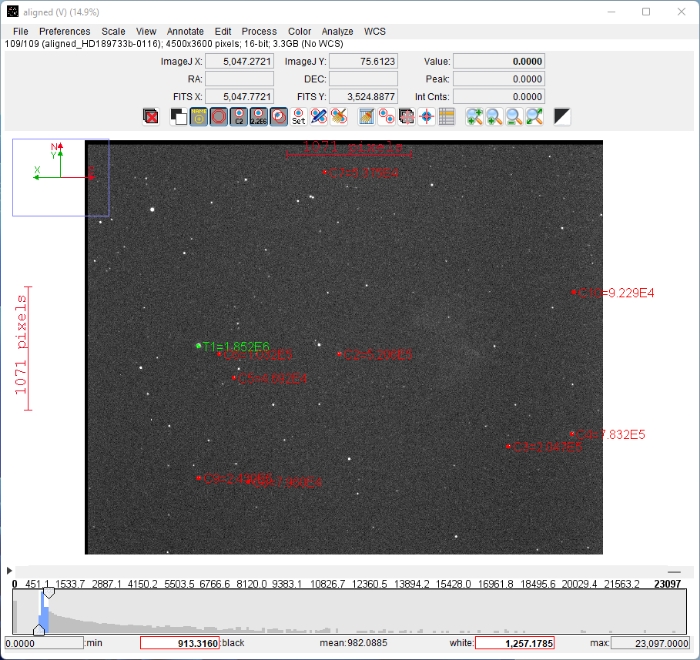 Mapka - HD189733, JD 2459861.33600