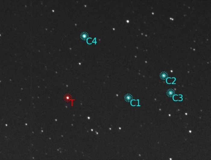 Mapka - TrES-2, JD 2460067.39477