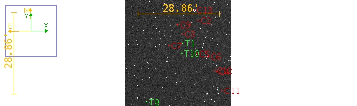 Mapka - TOI-1181, JD 2460070.29266