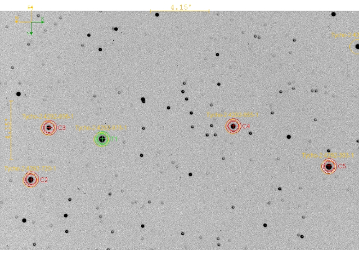 Mapka - TOI-1518, JD 2460107.37119