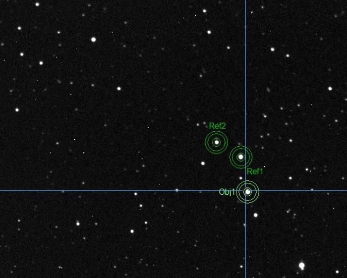Mapka - TOI 1305.01, JD 2460116.33281