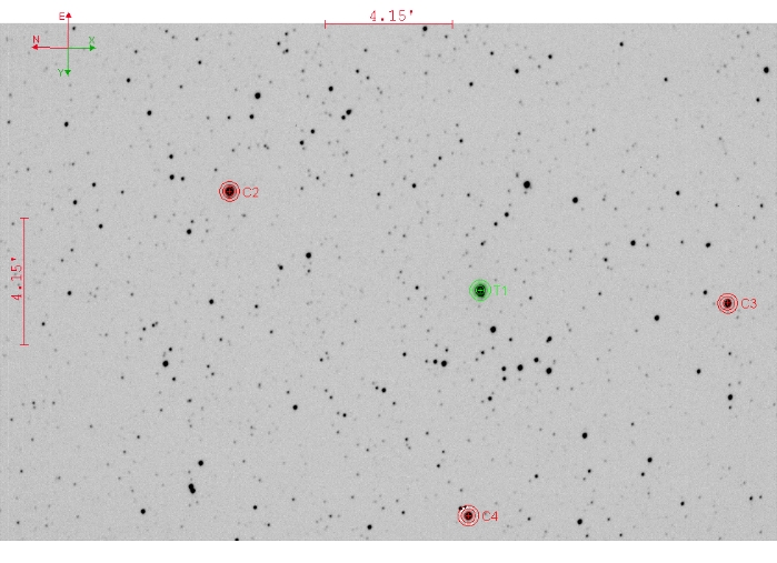 Mapka - HD189733, JD 2460136.42423