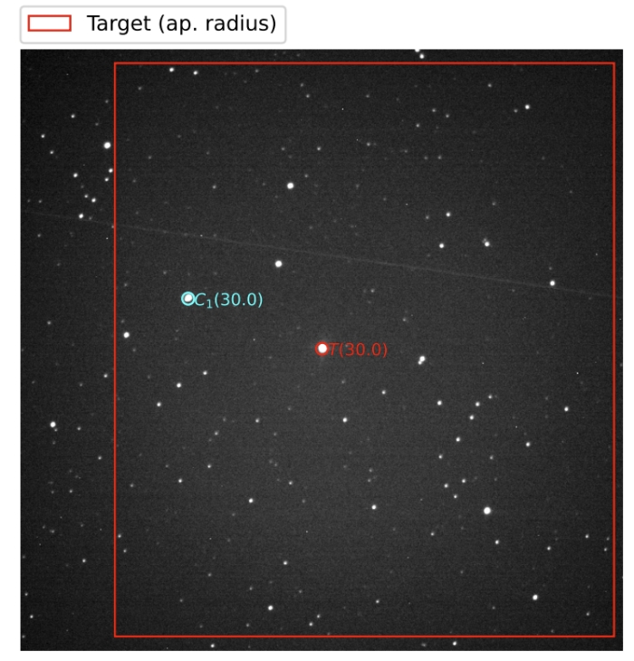 Mapka - TOI-1518, JD 2460145.42747
