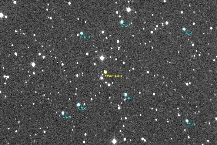 Mapka - WASP-135, JD 2460155.38312