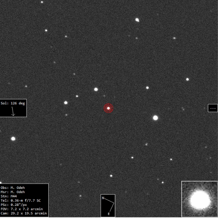 Mapka - WASP-135, JD 2460165.17823