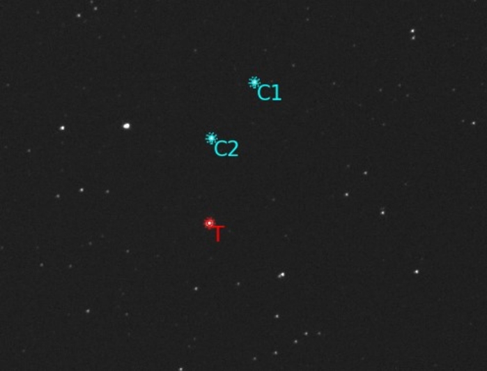 Mapka - TOI-1518, JD 2460166.36649