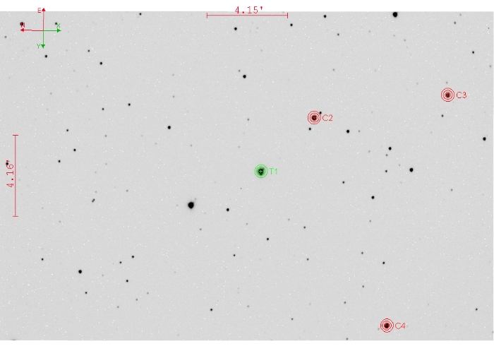 Mapka - KELT-9, JD 2460170.37731