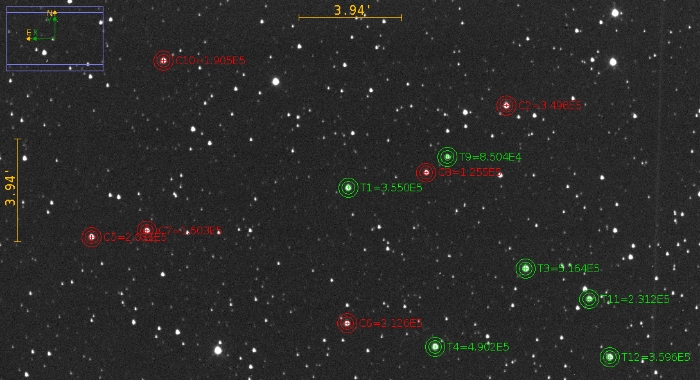 Mapka - TOI 2040.01, JD 2460211.28301