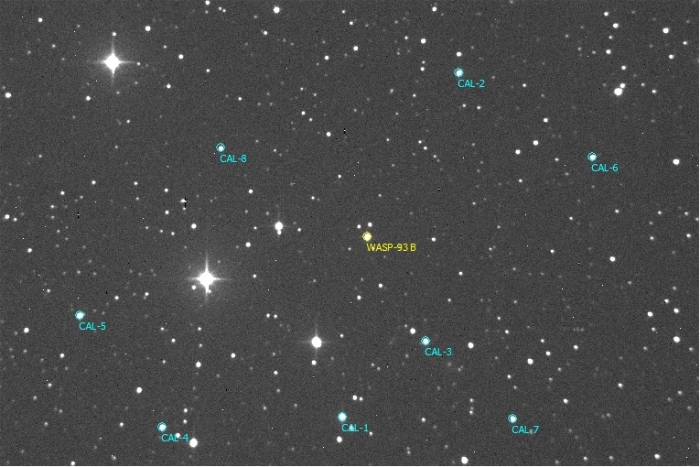 Mapka - WASP-93, JD 2460219.30177