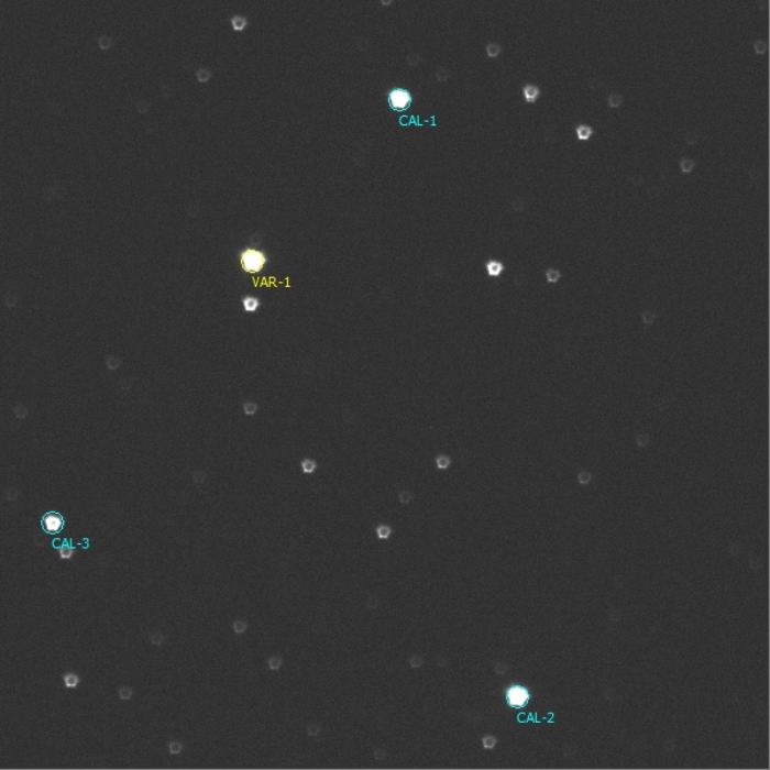 Mapka - WASP-33, JD 2460201.49497