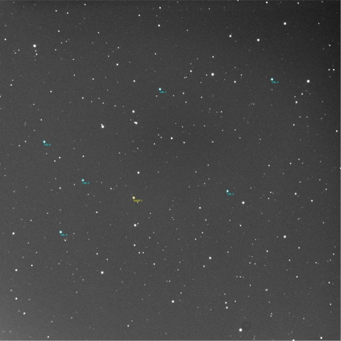 Mapka - WASP-1, JD 2460227.31094