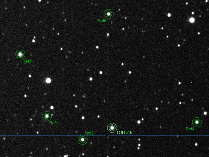 Mapka - TOI-1516, JD 2459978.25238