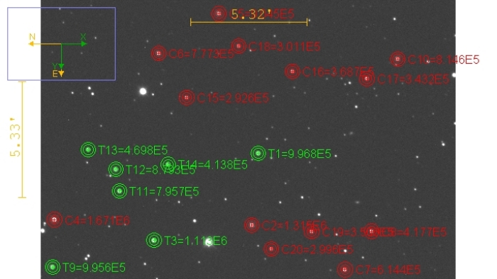 Mapka - HAT-P-28, JD 2460264.25416