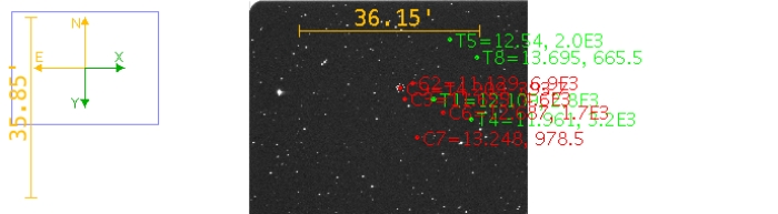 Mapka - WASP-43, JD 2460277.86497
