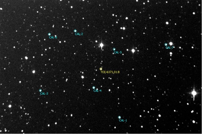 Mapka - TOI 6371.01, JD 2460306.25690