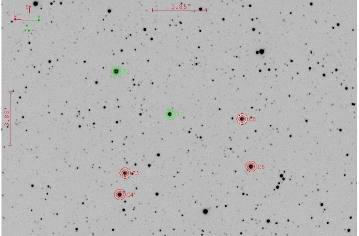 Mapka - TOI 2040.01, JD 2460211.28217