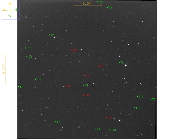 Mapka - TOI-2154, JD 2460345.30247