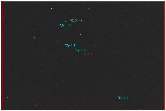 Mapka - GJ 436, JD 2460340.53854