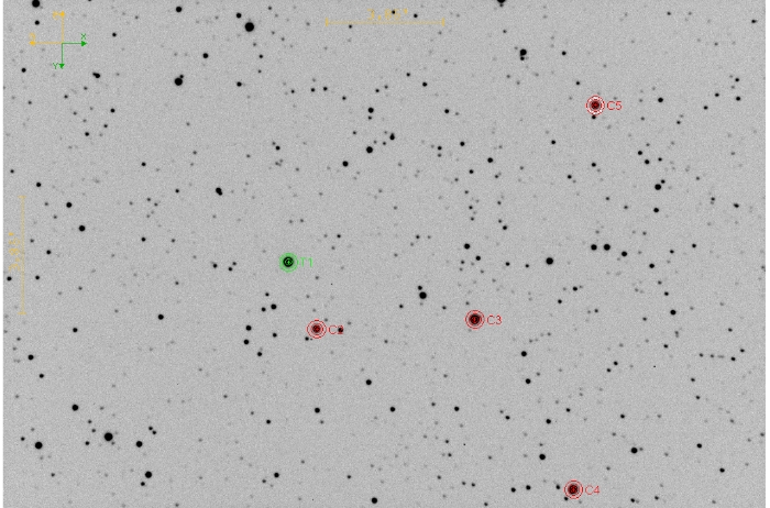 Mapka - TOI 1425.01, JD 2460110.38926