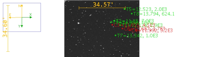 Mapka - WASP-43, JD 2460383.62464