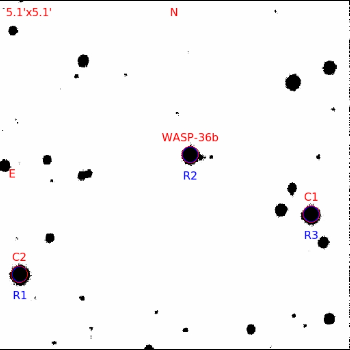Mapka - WASP-36, JD 2460378.66880