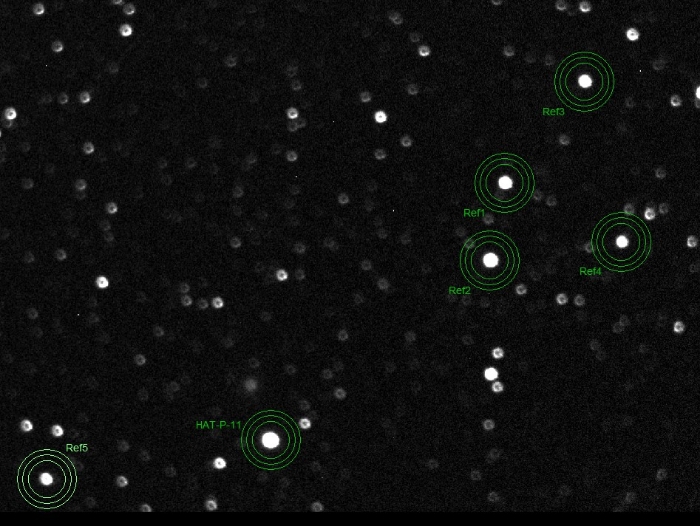 Mapka - HAT-P-11, JD 2460461.40745
