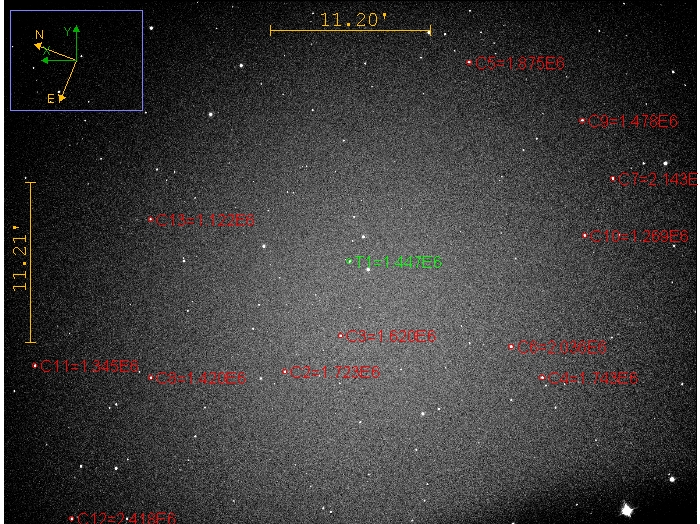 Mapka - TOI 2119.01, JD 2460420.34089
