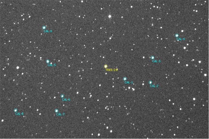 Mapka - TrES-2, JD 2460492.35300