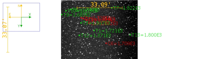 Mapka - CoRoT-2, JD 2460501.77773