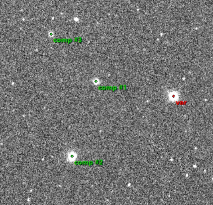 Mapka - TOI-1518, JD 2460516.41578