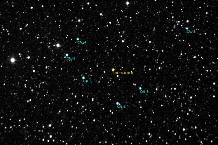 Mapka - TOI 1168, JD 2460517.34538