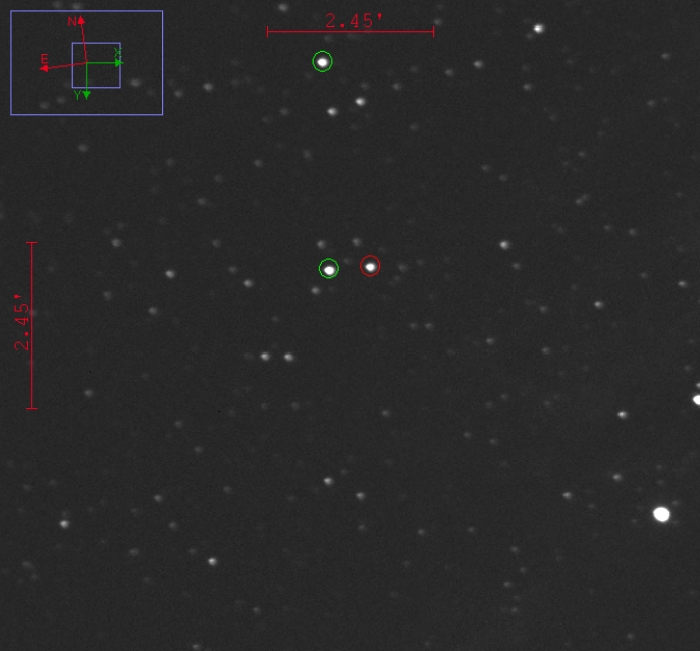 Mapka - KELT-16, JD 2460519.42800