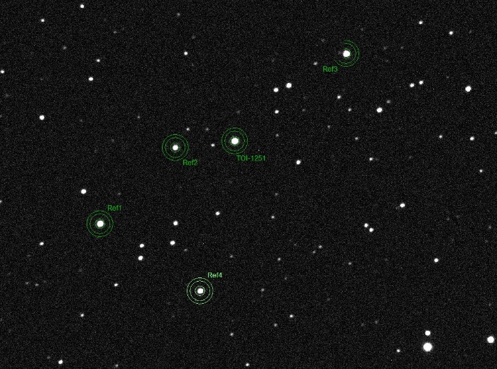 Mapka - TOI-1251, JD 2460522.36963