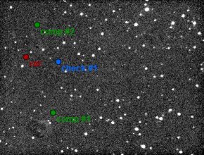 Mapka - TOI-3540 A, JD 2460522.45734