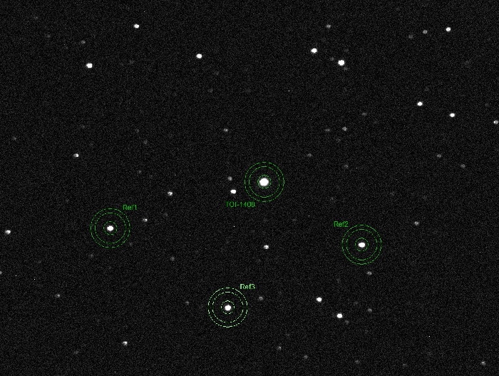 Mapka - TOI-1408, JD 2460528.39917