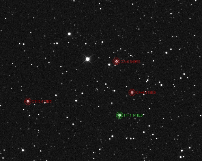 Mapka - TOI-1516, JD 2460533.39553