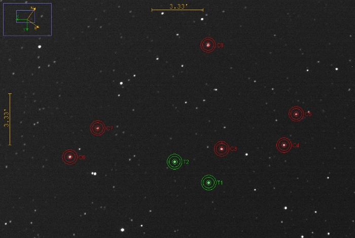 Mapka - WASP-2, JD 2460536.39800