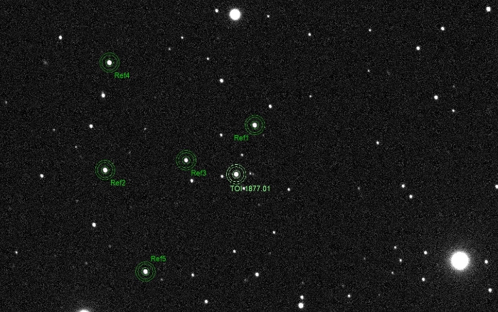 Mapka - TOI 1877.01, JD 2460545.39892