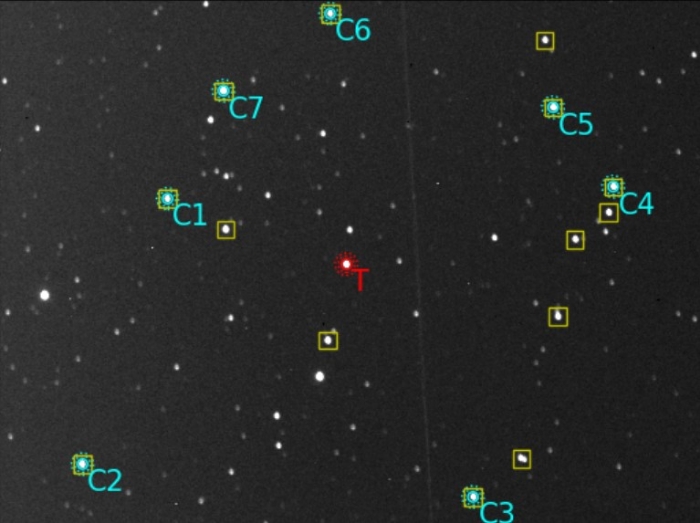 Mapka - TOI-1694, JD 2460551.44679