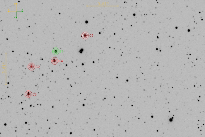 Mapka - TOI 2578.01, JD 2460561.51357