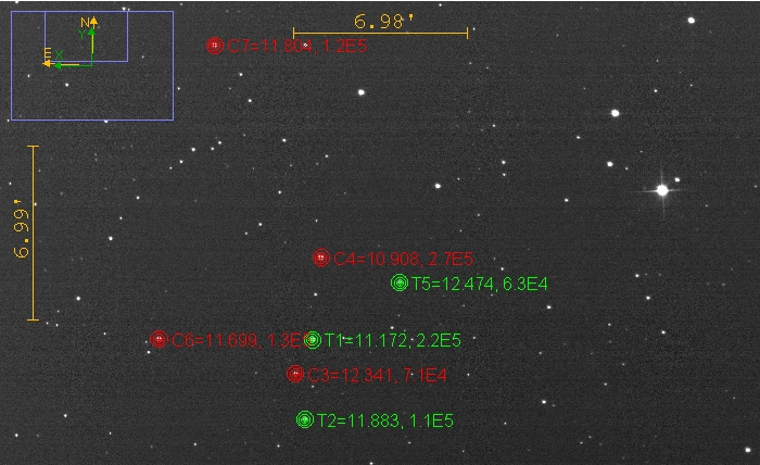 Mapka - TOI-2154, JD 2460586.41785