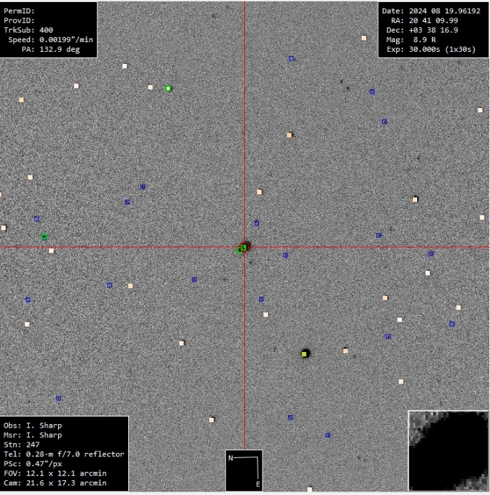 Mapka - TOI-6883, JD 2460542.33732