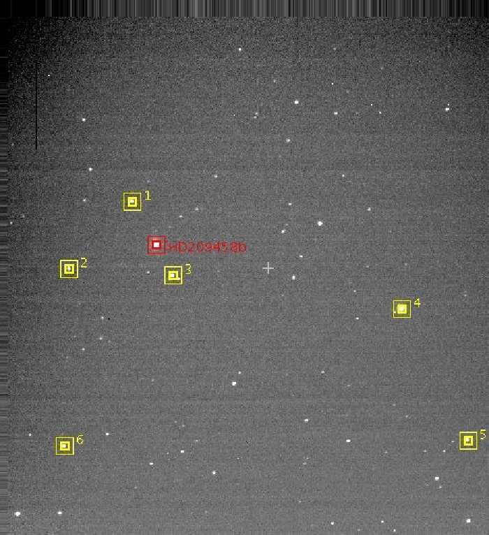 Mapka - HD 209458, JD 2455491.25522