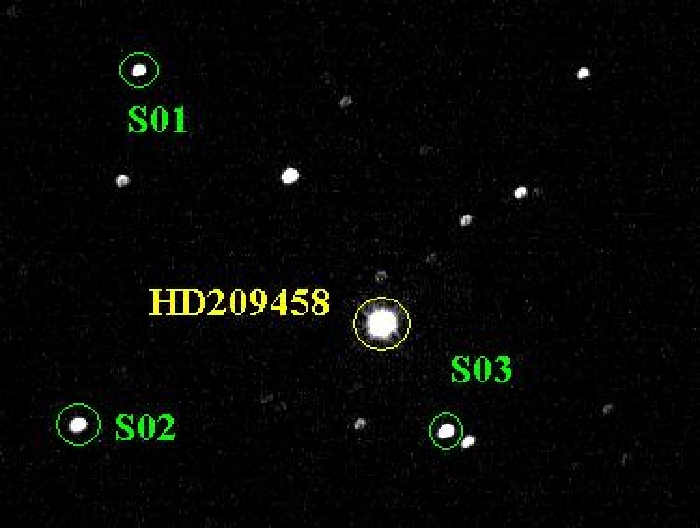 Mapka - HD 209458, JD 2451783.27580