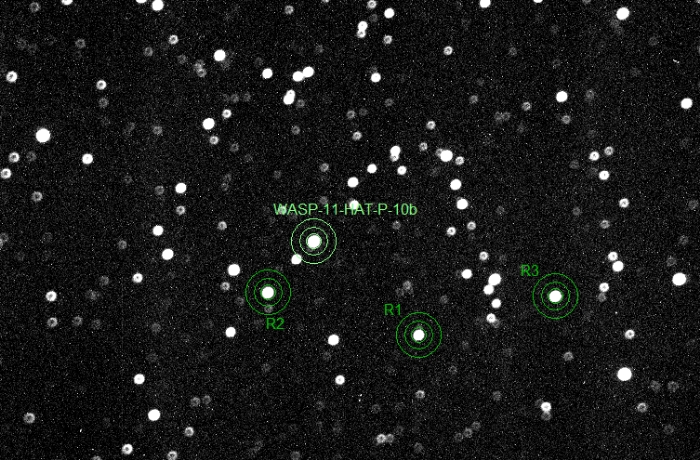 Mapka - WASP-11, JD 2456963.31861