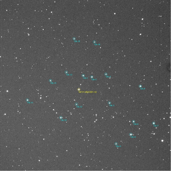 Mapka - WASP-11, JD 2457004.26587