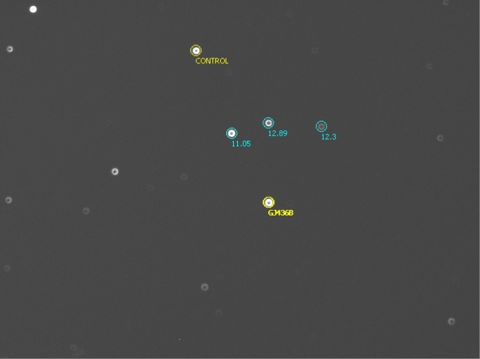 Mapka - GJ 436, JD 2457096.47749